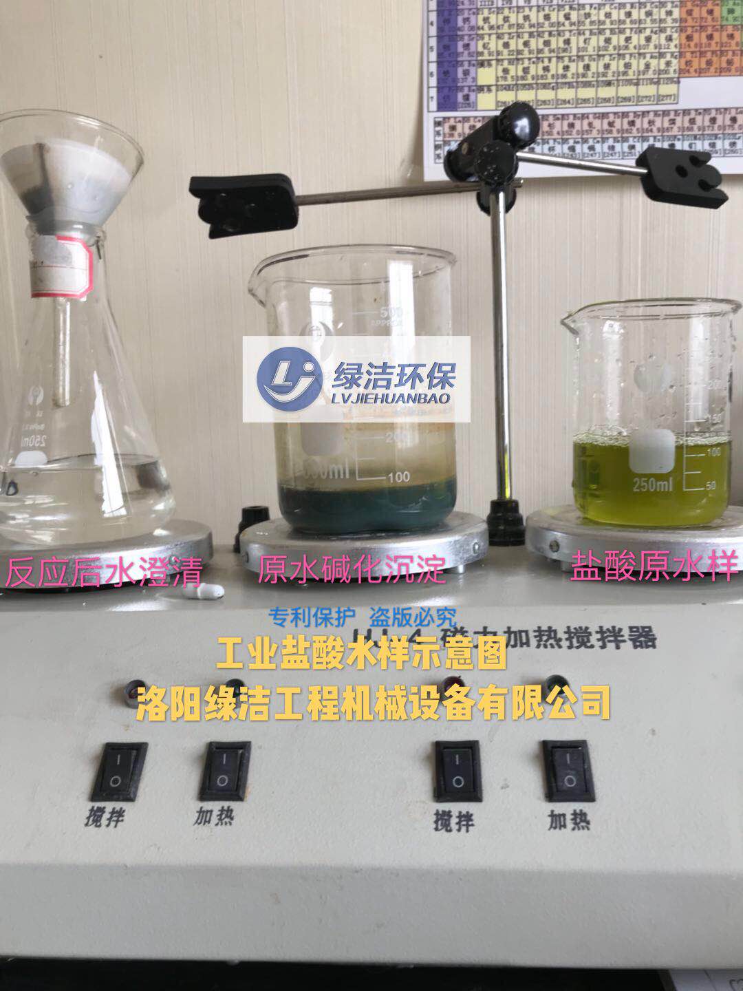 工業(yè)鹽酸水樣示意圖
